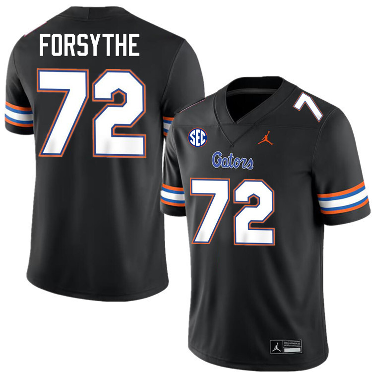 Stone Forsythe Florida Jersey,Florida Gators #72 Stone Forsythe Jersey Youth Uniforms-Black